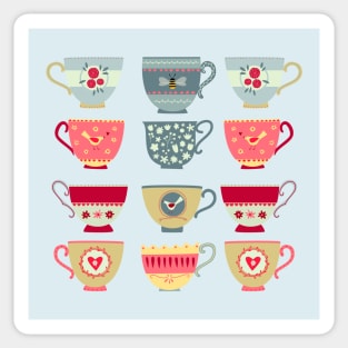 Tea Cups Sticker